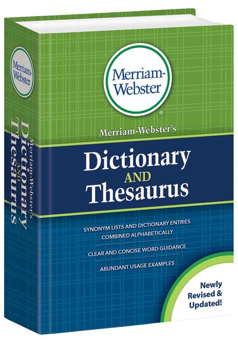 Read Online Merriamwebsters Dictionary And Thesaurus By Merriamwebster