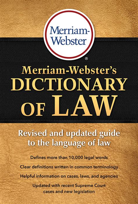 Download Merriamwebsters Dictionary Of Law By Merriamwebster