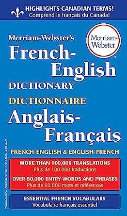 Full Download Merriamwebsters Frenchenglish Dictionary By Merriamwebster