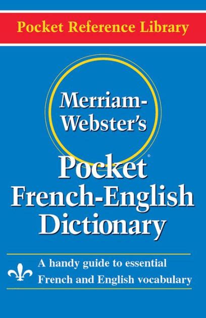 Download Merriamwebsters Pocket Frenchenglish Dictionary By Merriamwebster
