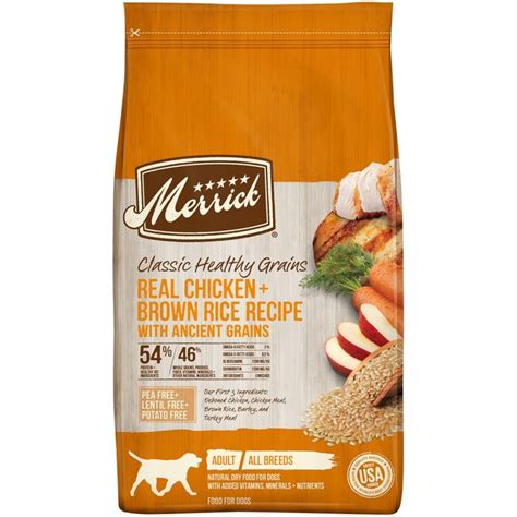 Merrick Classic Healthy Grains Real Chicken & Brown Rice Recipe