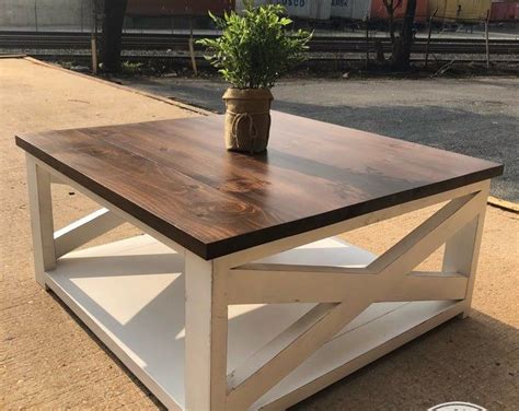 Merrifield Farmhouse Coffee Table Etsy Rustic square coffee …