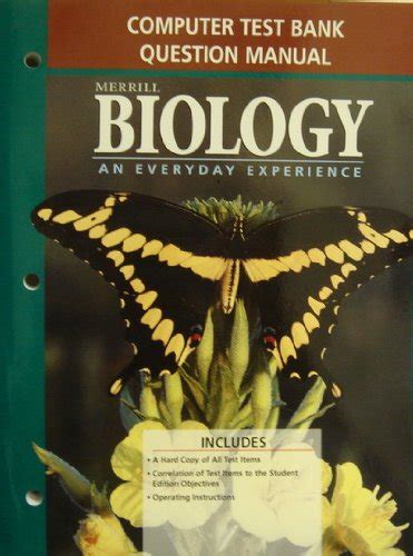 Merrill biology an everyday experience computer test bank question manual. - Manual for fostex dvd players fr 2le.