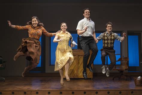 Merrily we roll along reviews. A new production elevates the work, which runs backward in time and looks at an artistic sellout. By. Terry Teachout. Sept. 28, 2017 3:11 pm ET. Share. Resize. Mark Umbers, Eden Espinosa, and ... 