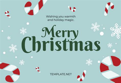 Merry Christmas Template Card