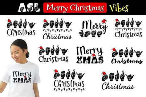 Merry Christmas in ASL American Sign Language Example 1