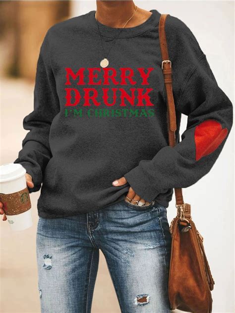 Merry Drunk Im Christmas Sweatshirt - Etsy