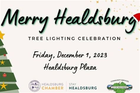 Merry Healdsburg Plaza Tree Lighting - sonoma.com