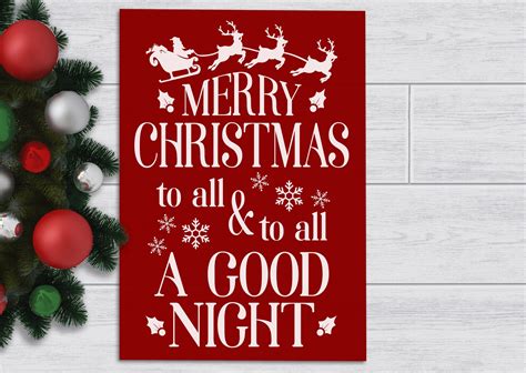 Check out our merry christmas and to all a good night selection for the very best in unique or custom, handmade pieces from our signs shops.. 