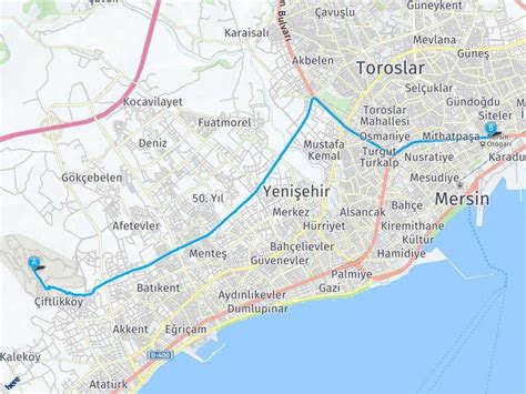 Mersin Mersin Yedi Uyurlar arası mesafe, Mersin Mersin Yedi Uyurlar yol . 