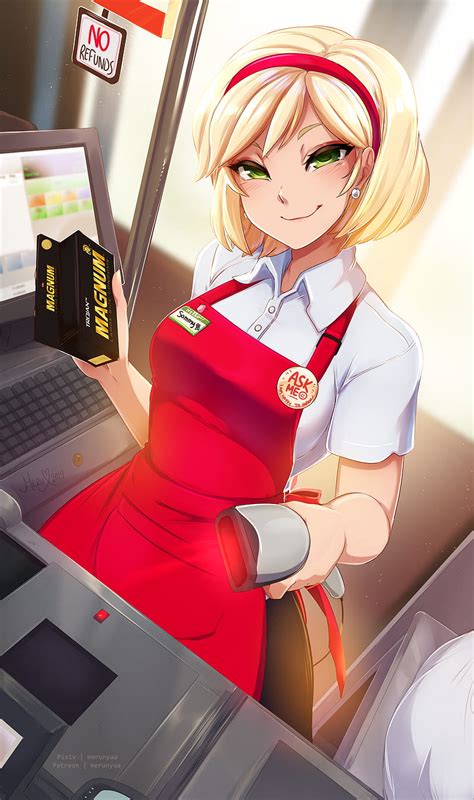 merunyaa, comic, receipt, will there be anything else, blonde girl, clerk, bestestsammy. Claim Authorship Edit History. About the Uploader. Philipp. Memesplainer . Textile Embed. Today's Top Image Galleries . Japanese Family McDonald's Ad: Yandere Simulator : Adidas Sports Bra Medium Support ...