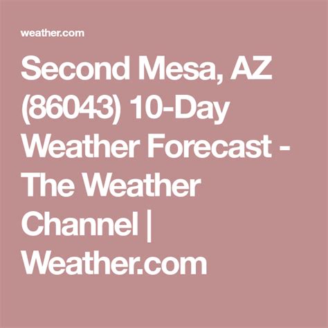 Mesa az 10 day weather forecast. Weather Underground provides local & long-range weather forecasts, weatherreports, maps & tropical weather conditions for the Peridot area. ... AZ 10-Day Weather Forecast star_ratehome. 61 ° F ... 