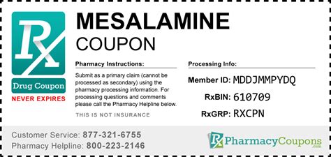 Mesalamine Coupon With Insurance