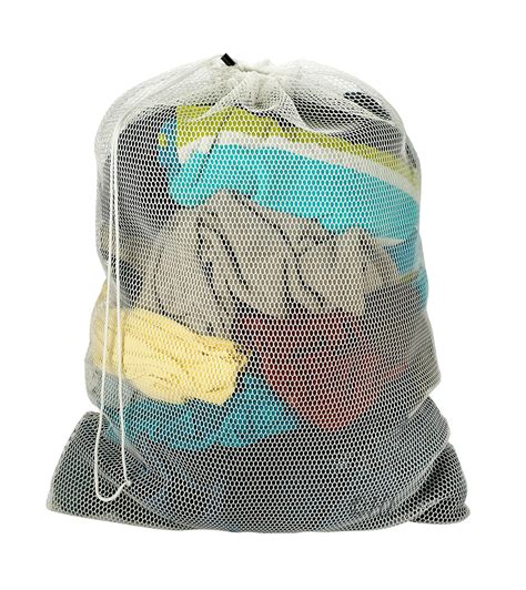 Mesh laundry bag. Mesh Laundry Bag from Little Lamb, perfect for washng your wipes- Drawstring mesh bag for washing small bits | The Nappy Gurus. 
