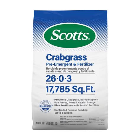 Mesotrione scotts. Product details. Scotts 4-Step Program Step 1 Starter Fertilizer With Crabgrass Preventer - Alternative Step 1 of the Scotts 4-Step annual program. Safe for seeding. Also prevents crabgrass and 25 broadleaf weeds for up to 6 weeks. Apply when planting grass seed. 5000 square feet. 