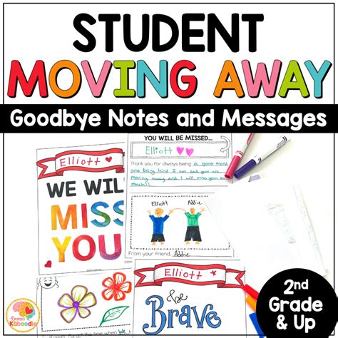Message for student moving away. S.  Tap Send .  This memory book is the perfect goodbye...