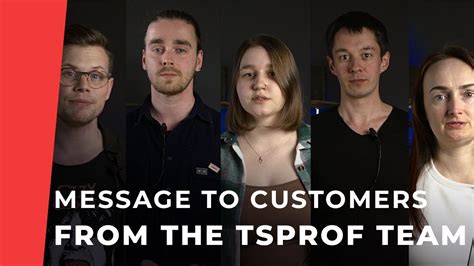 Message to Customers from the TSPROF Team - YouTube