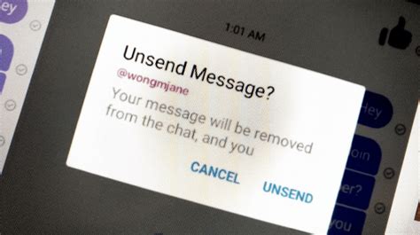 An alert (“You unsent a message”) appears, and the recipient will see a similar notice. Similar qualifiers apply to unsending messages on a Mac. It must be an iMessage chat (blue bubbles)..