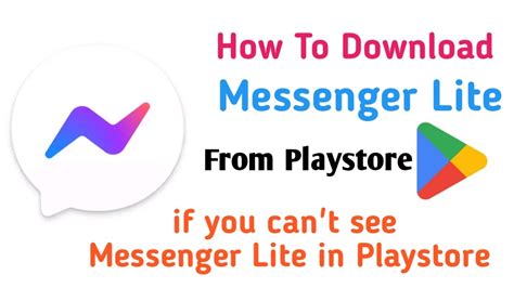 Messenger lite play store.  (Android users who previously How to install F...