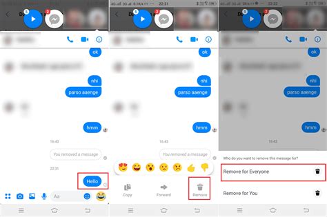 Messenger remove message for everyone after 10 minutes.  Facebook updated ...