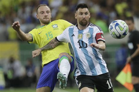 Messi’s Argentina beats Brazil in a World Cup qualifying game delayed by crowd violence