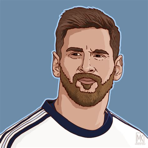 Messi Cartoon Drawing