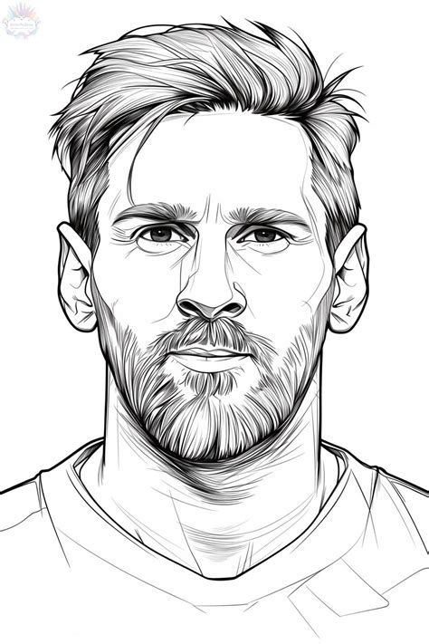 Messi Coloring Pictures