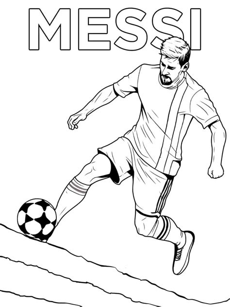 Messi Coloring Sheets