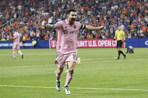 Messi gets 2 assists as Miami beats Cincinnati and reaches US Open Cup final vs Houston