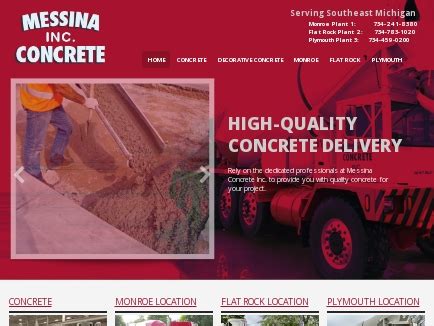 Messina Concrete Flat Rock MI, 48134 – Manta.com