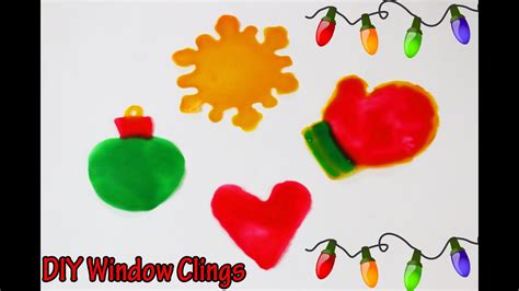 Messy Monday! DIY Window Clings How to make Christmas window ...