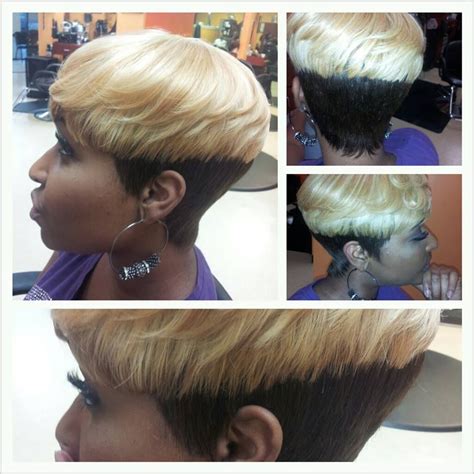 Messy mushroom quick weave. No Glue was put on her hair. It was protected by a shower cap and stocking cap. Once the hair was installed the shower cap was removed.Hair:Harlem 125th st h... 