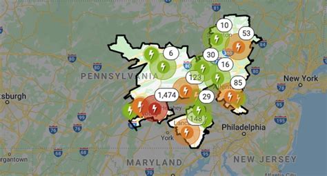 As of about 7 p.m., PPL’s outage map report