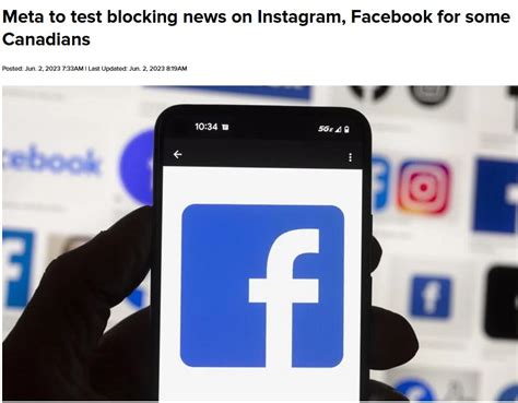 Meta tests blocking news content on Instagram, Facebook for some Canadians