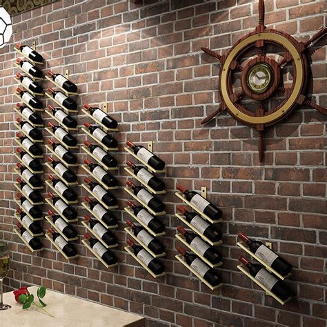 Metal Bottle Rack Wine Storage Holder, Floating Wine Rack …