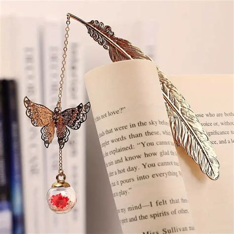 Metal Butterfly Feather Bookmark Birthday Gifts Teacher …