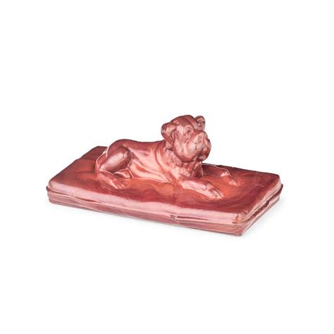 Metal and glass Pug paperweight. VG #23340680 - Worthpoint