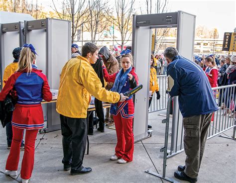 Metal detectors in schools. Screens up to 1,000 students in 15 minutes — up to 10X faster than metal detectors. With image-aided alarms, a digital image shows where the potential threat is on the student or their backpack. With its free-flow nature, it respects the privacy of students and fits into your key entry points. With up to 10X the flow of metal detectors, far ... 