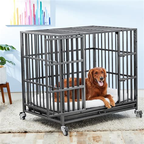 Metal dog crate. Things To Know About Metal dog crate. 