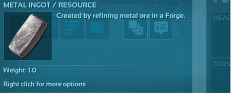 Metal ingot ark id. Electronics has a numerical item ID and can therefore be spawned using the following cheat command. Click the 'Copy' button to copy the command to your clipboard. For more item ids, visit our item ids list. cheat giveitemnum 162 1 1 0. Copy. 