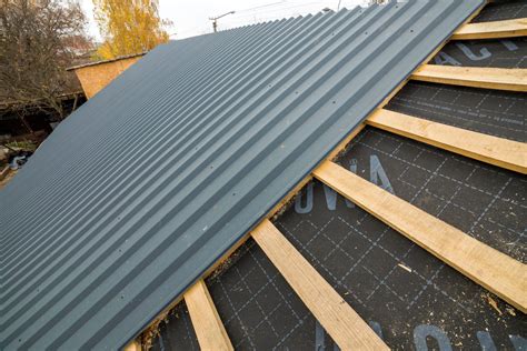 Metal roof underlayment. Oct 2, 2017 · Metal roofing systems bring beauty and functionality to a building, often acting as the first line of defense against moisture, and in some cases, even the spread of fire. Without a proper underlayment, which separates the roofing material from the roof deck, the roof and interior structure are exposed to potentially damaging elements including chemicals, resins and moisture. Selecting the ... 