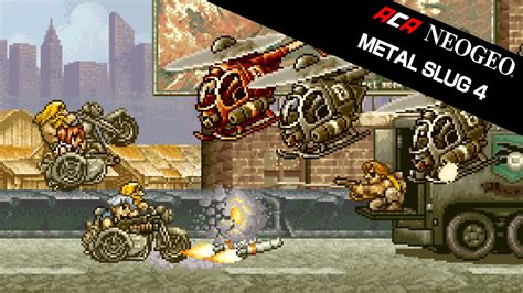 Metal slug game. Game added September 24, 2001. Last modified February 15, 2024. Metal Slug, originally released on the Neo Geo, is a side-scrolling shoot'em'up. The player (s) takes the role of a soldier (or two) and fights a gigantic army. Every level consists of running forward blasting anything that moves, while collecting... 
