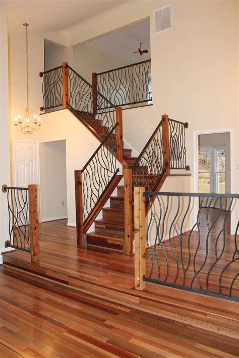 Metal stair rail