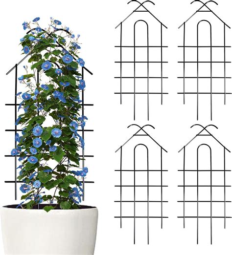 Metal wall trellis for climbing plants.  Versatile Use: The metal great ...
