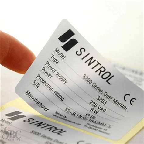 Metalize folyo baskes etiket. 