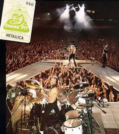 Metallica snake pit. The M72 tour will feature a bold new in-the-round stage design that relocates the famed Metallica Snake Pit to center stage, as well as the I Disappear full-tour pass … 