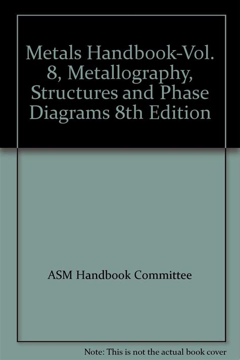 Metals handbook vol 8 metallography structures and phase diagrams 8th edition. - Mélanges religieux, historiques, politiques et littéraires. series 3..