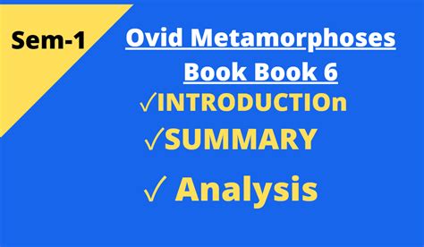 Metamorphoses Book 6 Summary & Analysis SuperSummary