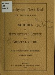 Metaphysical Text Book For Students Use