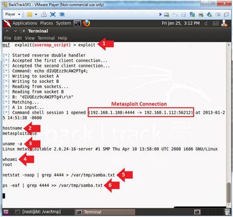 Metasploitable Project Lesson 3 Exploiting Samba, CVE20072447 Remote Command Injection
